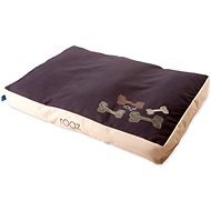 ROGZ Flat Podz Mattress, Mocha Bone 83 × 56 × 10cm - Dog Bed