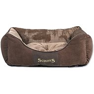 SCRUFFS Chester Box Bed, Chocolate - Pet Bed