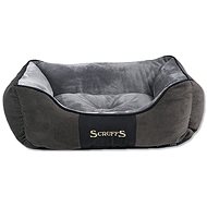 SCRUFFS Chester Box Bed, Grey - Pet Bed