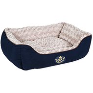 SCRUFFS Wilton Box Bed M 60 × 50cm Blue - Pet Bed