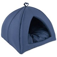 DOG FANTASY Igloo Basic Dark Blue - Pet Bed