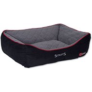 SCRUFFS Thermal Box Bed XL 90 × 70cm Black - Pet Bed