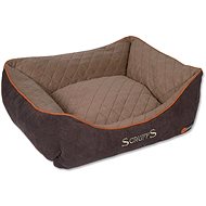 SCRUFFS Thermal Box Bed S 50 × 40cm Brown - Pet Bed