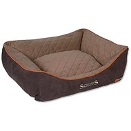 SCRUFFS Thermal Box Bed 75 × 60cm Brown - Pet Bed