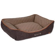 SCRUFFS Thermal Box Bed 90 × 70cm Brown - Pet Bed