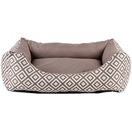 DOG FANTASY Sofa 93 × 80 × 22cm Ethno Brown - Pet Bed