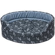 DOG FANTASY Dog Bed 42 × 34 × 14cm Origami Grey - Bed