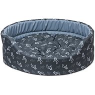 DOG FANTASY Origami Dog Bed, Grey - Pet Bed