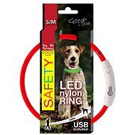 DOG FANTASY LED Nylon Collar, Red 45cm - Dog Collar