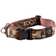 ROGZ  Fancy Dress  Collar, Mocha Bone 4 × 50-80cm - Dog Collar