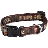 ROGZ Fancy Dress Collar, Mocha Bone 1,6 × 26-40cm - Dog Collar