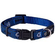 ROGZ  Fancy Dress Collar Navy Paw - Dog Collar