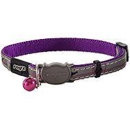 ROGZ Collar NightCat Purple Budgies 1,1 × 20-31cm - Cat Collar