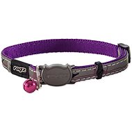 ROGZ collar NightCat purple budgies 0,8 × 16,5-23 cm - Cat Collar