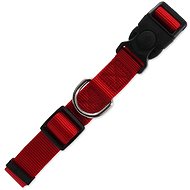 DOG FANTASY Classic Collar, L Red 2,5 × 45-68cm - Dog Collar
