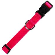 DOG FANTASY Classic Collar, M Pink 2 × 34-49cm - Dog Collar