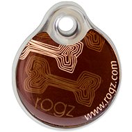 ROGZ Mark ID Tag Mocha Bone 2,7cm - Collar Plate