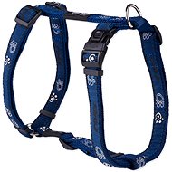 ROGZ Fancy Dress Harness, Navy Paw 2 × 45-75cm - Harness