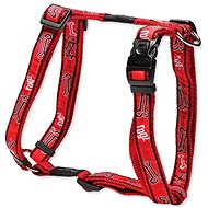 ROGZ Fancy Dress H Harness, Red Bone 2 × 45-75cm - Harness