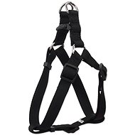 DOG FANTASY Classic Harness, M Black 2 × 53-77cm - Harness