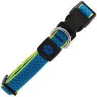 ACTIVE Fluffy reflective collar M blue 2,5 × 35-51 cm - Dog Collar