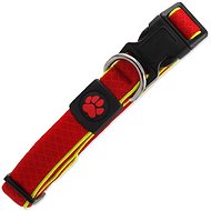 ACTIVE Fluffy Reflective Collar, M Red 2,5 × 35-51cm - Dog Collar