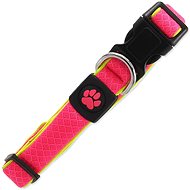 ACTIVE Fluffy Reflective Collar, M Pink 2,5 × 35-51cm - Dog Collar