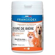 Francodex Brewer Yeast for Dogs & Cats 60 Tablets - Food Supplement for Dogs