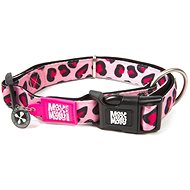 Max & Molly Smart ID Collar Semi-retractable Leopard Pink - Dog Collar