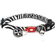 Max & Molly Smart ID Cat Collar, Zebra, One Size - Cat Collar