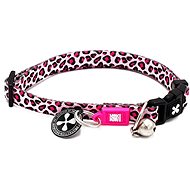 Max & Molly Smart ID Cat Collar, Leopard Pink, one size - Cat Collar