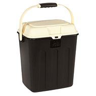 Maelson Box for 3,5kg of Granules - Black-beige - 27 × 22 × 31cm - Granule barrel