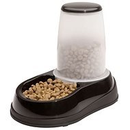 Maelson Bowl with 600g Feed Dispenser - Black and White - 17 × 28 × 23cm - Dog Bowl
