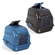 IMAC Indoor cat litter box with carbon filter and scoop 50 × 40 × 40 cm blue - Cat Litter Box