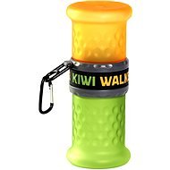 Kiwi Walker Travel Bottle 2-in-1, orange-green, 750+500ml - Travel Bottle for Cats and Dogs