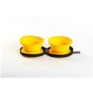 Kiwi Walker Travel Bowl, Orange, 350ml - Travel Bowl for Dogs and Cats
