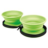 Kiwi Walker Travel Bowl, Green, 350ml - Travel Bowl for Dogs and Cats