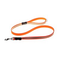 Biothan reflective leash in hand - orange, width 19 mm - Leash