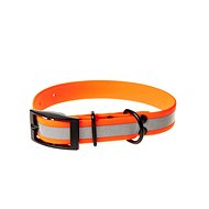 Biothan reflective collar Beta - orange, width 19 mm, circumference 45 cm - Dog Collar