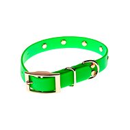Biothan collar with studs - green, width 20 mm, circumference 45 cm - Dog Collar