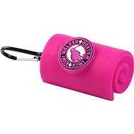 KKiwi Walker Waste Bag Holder with carabiner, pink - Dog Poop Bag Dispenser