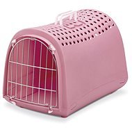 IMAC Plastic Dog and Cat Crate - Pink - L 50 x W 32 x H 34,5cm - Dog Carriers