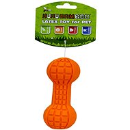 Huhubambo Dumbbell, Orange 14cm - Dog Toy