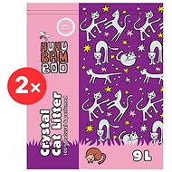 Huhubamboo Silicone Bedding - Lavender 2 × 9l - Cat Litter