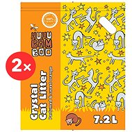 Huhubamboo Silicone Litter - Orange 2 × 7.2l - Cat Litter