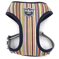 HUGO & HUDSON Multi-Coloured Stripe Dog Harness, XS - Harness