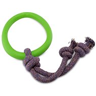Beco Hoop on a Rope Large Green - Dog Toy