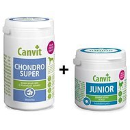 Canvit Chondro Super 230g + Canvit Junior for Dogs 100g DUOPACK 1 + 1 Free - Joint Nutrition for Dogs