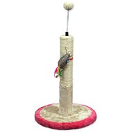 Magic Cat MC Stella with toy 30×30×45cm beige-pink - Cat Scratcher