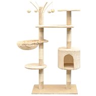 Shumee Cat Scratcher with Sisal Posts Beige 96 × 35 × 125cm - Cat Scratcher